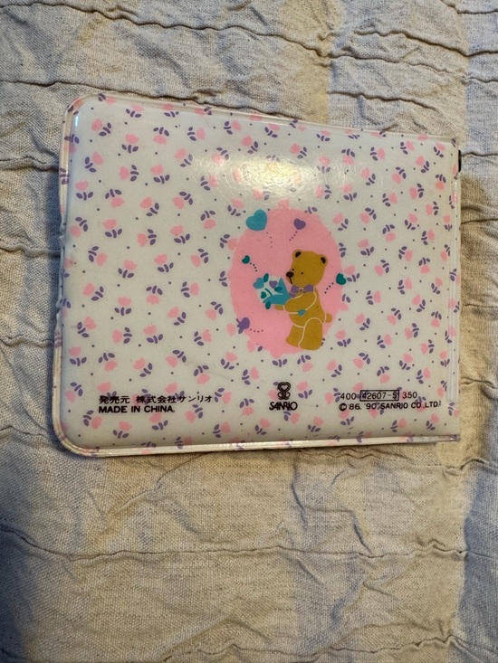 Vintage 1990 Sanrio Tweedle Dee Dee Teddy Bear Wallet - Picture 2 of 10